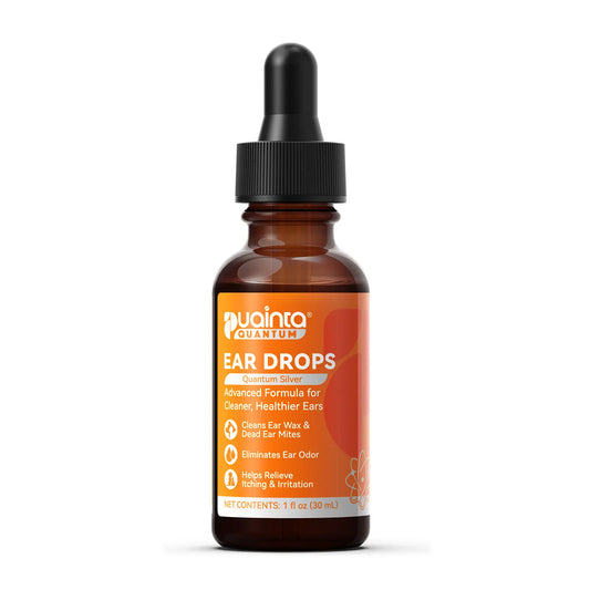 Puainta Ear Cleaner 30Ml Dog Ear Infection Treatment, Quantum Silver Ear Drops for Dogs Ear Infection Ear Mites Treatment for Cats Dogs Itchy Ear